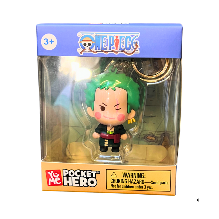 מחזיק מפתחות זורו – One Piece Pocket Hero 3D Figure Keychain