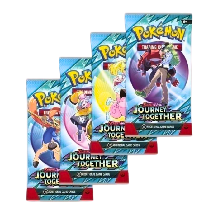 סט 4 חבילות פוקימון Journey Together | Pokémon TCG Booster Pack x4