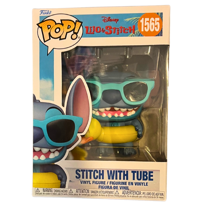 Stitch with Tube Funko Pop 1565 | בובת פאנקו סטיץ’ עם גלגל ים
