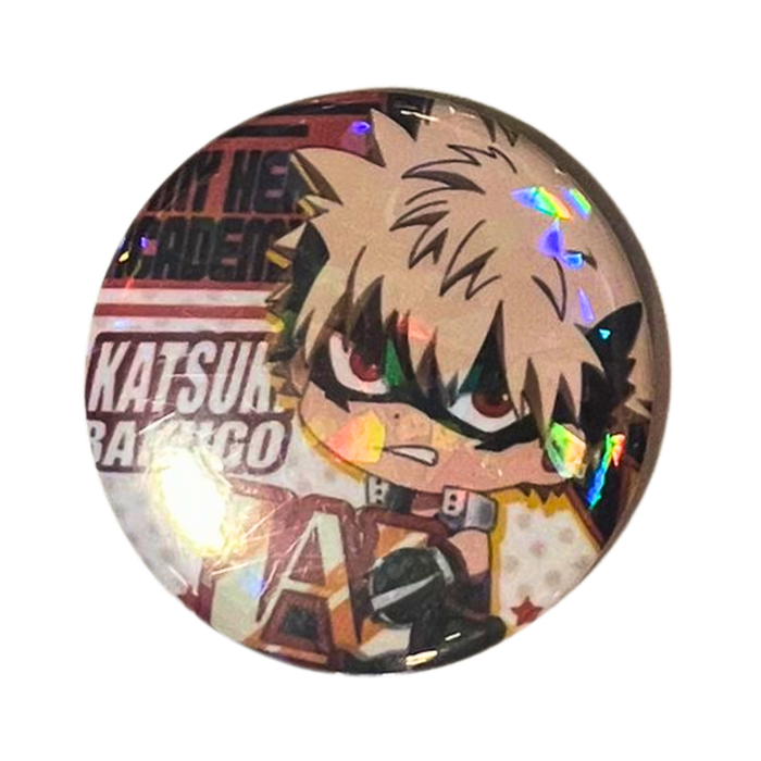 Katsuki Bakugo – סיכה מנצנצת 58 מ”מ
My Hero Academia – Glitter Pin Badge
