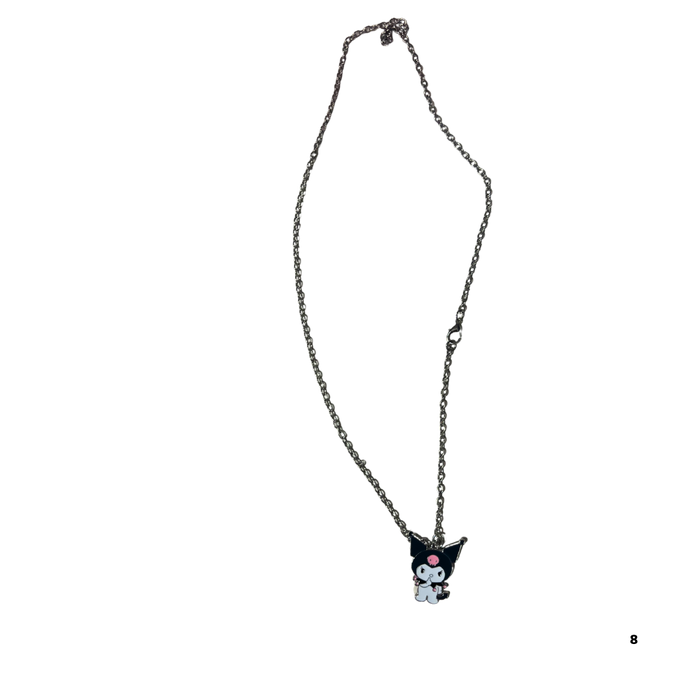 🖤 שרשרת קרומי בעיצוב מיוחד | Kuromi Necklace – מתנה מושלמת לחובבי סנריו