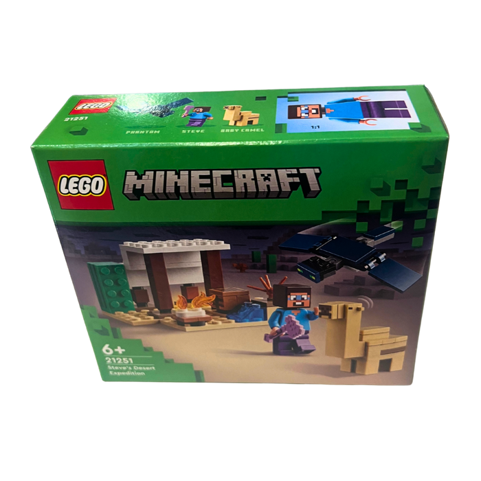 LEGO Minecraft – משלחת המדבר של סטיב (21251) | לגו מיינקראפט עם גמל תינוק ופאנטום