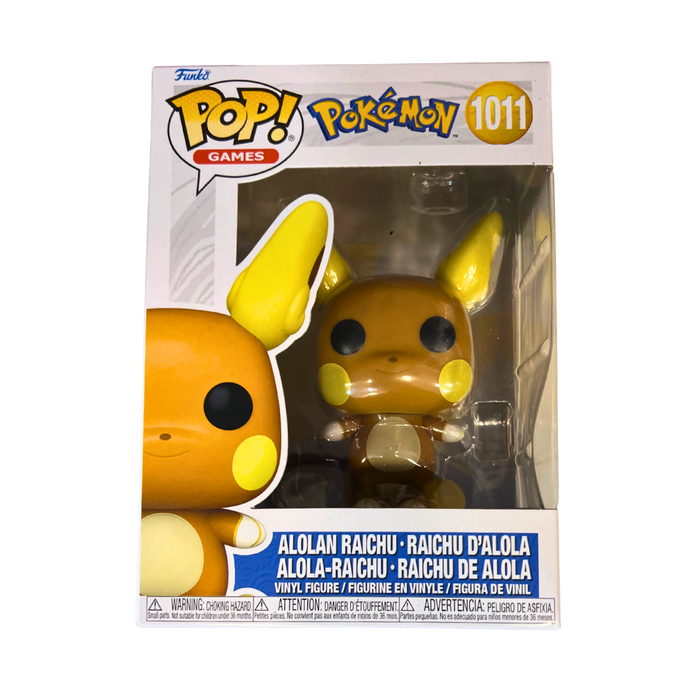⚡ בובת Funko POP – Alolan Raichu #1011 | Pokémon
הגרסה הטרופית של רייצ’ו – מתוקה, מגניבה וגולשת על גלים!