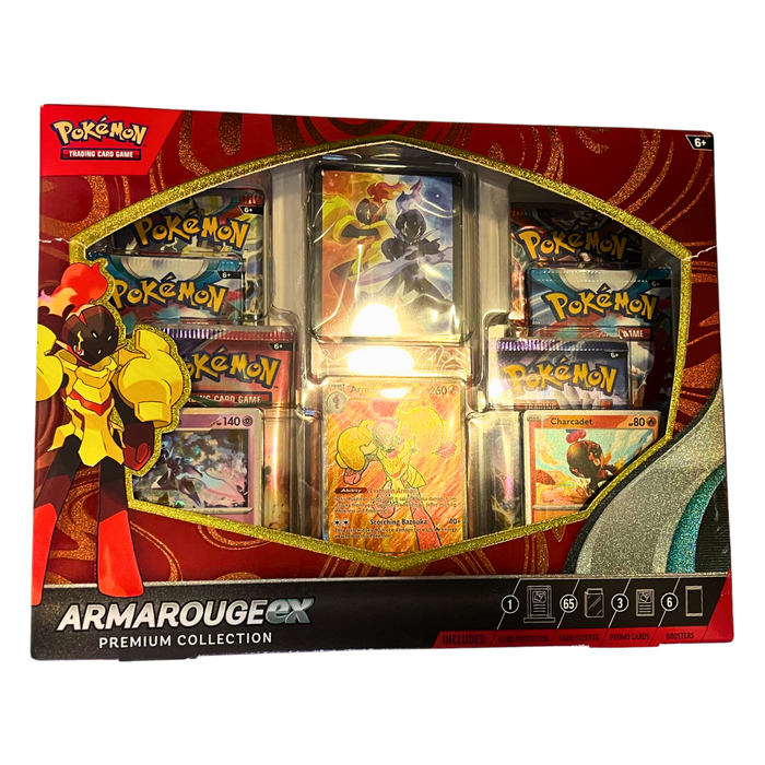 Armarouge ex Premium Collection – מארז פוקימון יוקרתי עם כרטיסים נדירים ושרוולים בעיצוב מיוחד