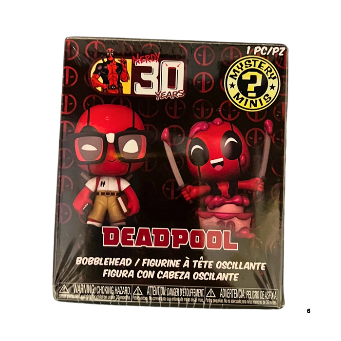 בובת מיסטרי Deadpool חוגג 30 שנה - בחרו את הדמות שלכם! | Funko Mystery Mini Deadpool 30 Years