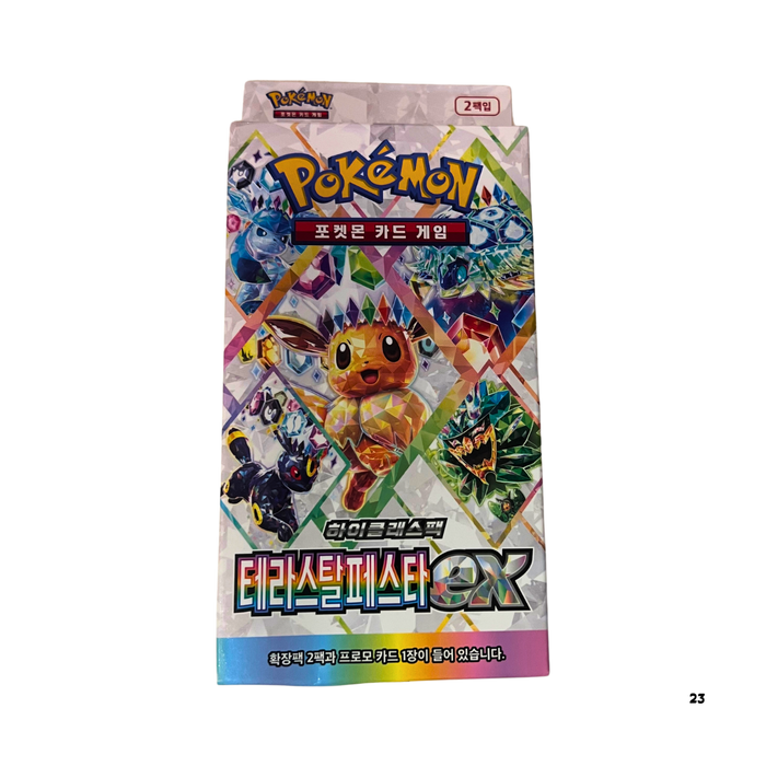 Pokemon Terastal Festival EX | 2 בוסטרים יפניים + קלף פרומו נדיר – קופסה מקורית ב-120 ₪