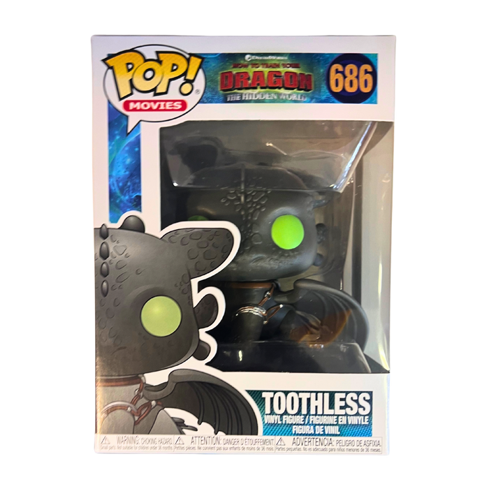 Funko Pop Toothless #686 – הדרקון חסר השן | דמות אספנות How to Train Your Dragon