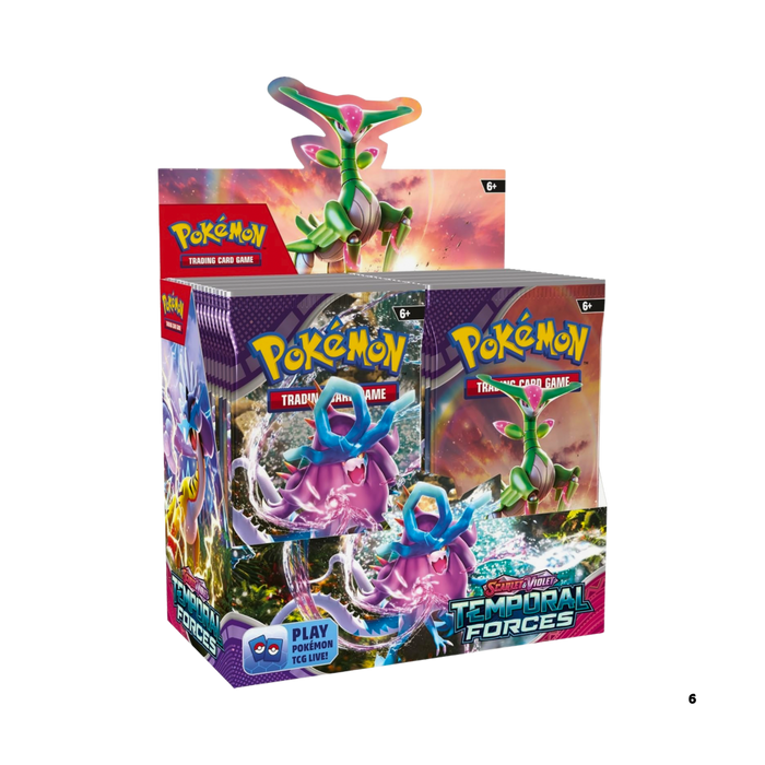 חבילת קלפי פוקימון מקורי – Scarlet & Violet 5: Temporal Forces Booster packs