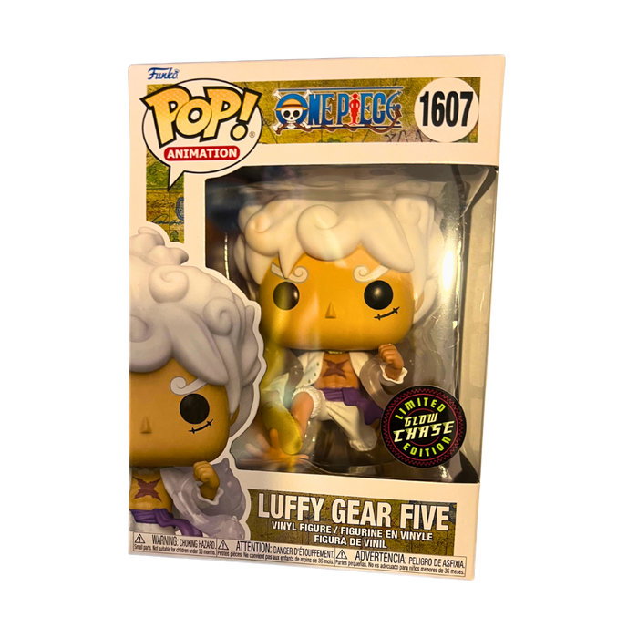 Luffy Gear 5 Funko Pop 1607 | מהדורת Glow Chase נדירה מ-One Piece