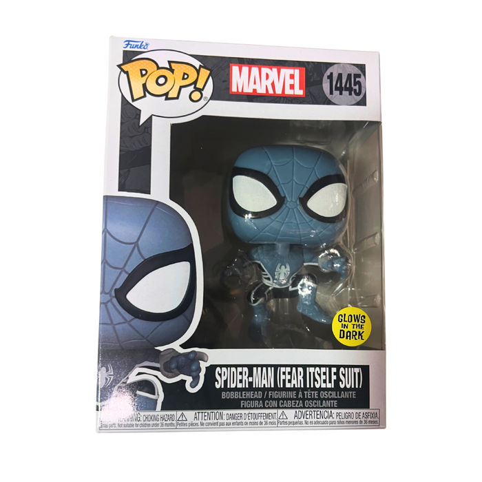 🕷️ Funko Pop Spider-Man Fear Itself Suit #1445 – בובת פופ ספיידרמן זוהרת בחושך