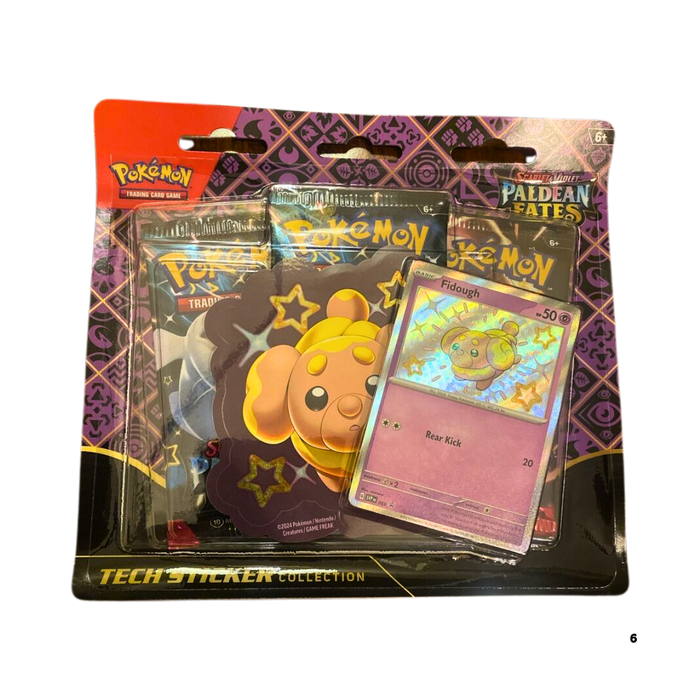 מארז קלפי פוקימון – Paldean Fates Tech Sticker Collection