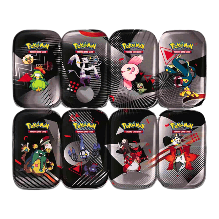 ๐ก๏ธ Pokรฉmon TCG โ Black Bolt White Flare Unova Mini Tin Sealed Display (ืกื ืฉื 8 ืืื ืื) ๐ก๏ธ|