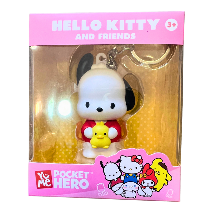 מחזיק מפתחות/קישוט לתיק – Pochacco | Hello Kitty and Friends 3D – Pocket Hero (סדרה 1)