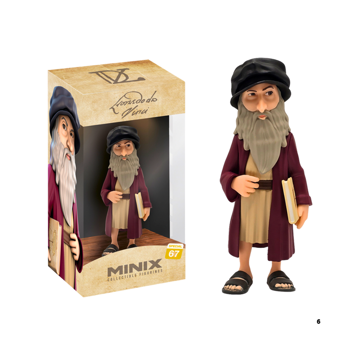 פסלון אספנות – לאונרדו דה וינצ’י | MINIX Collectible Figure