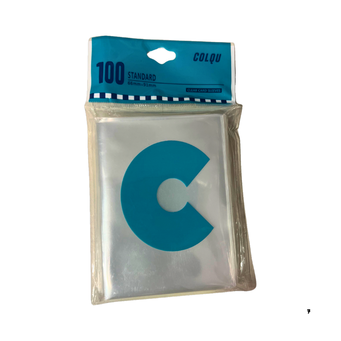 100 מגני קלפים שקופים – Colqu (66x91 מ”מ)