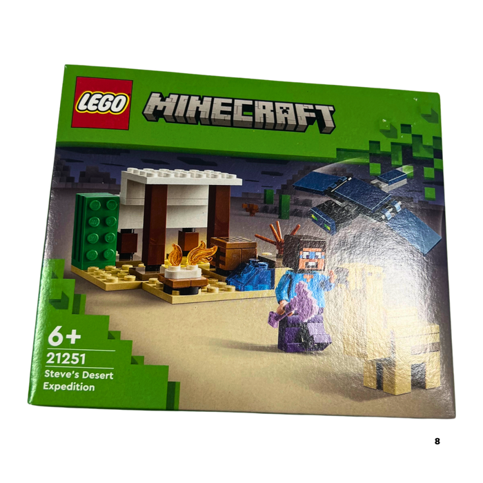 ערכת לגו מיינקראפט - מסע המדבר של סטיב (Lego Minecraft 21251 - Steve’s Desert Expedition)