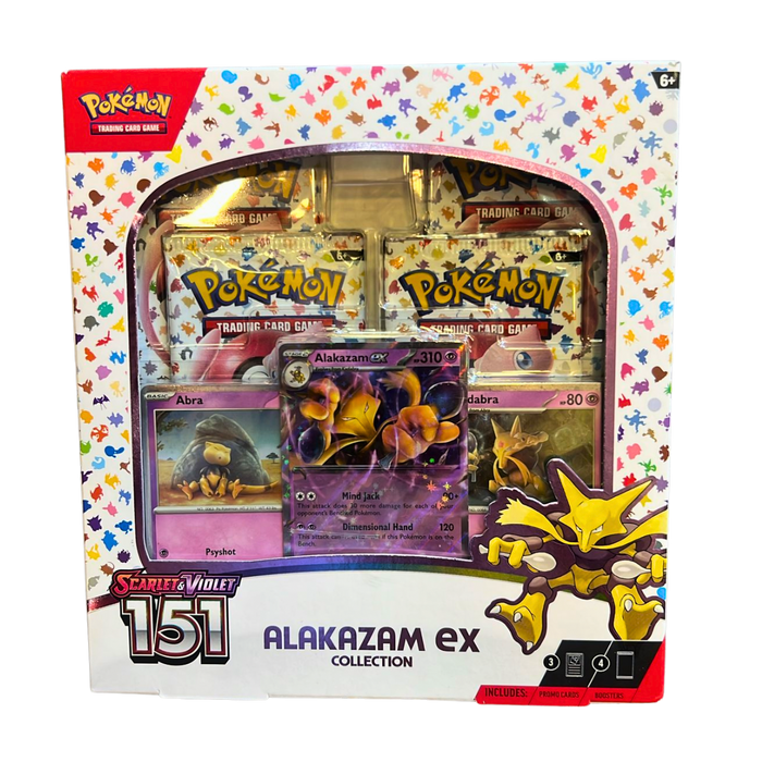 Alakazam ex Collection – פוקימון 151 | קופסת אספנים נדירה מסדרת Scarlet & Violet | ב־399 ש”ח