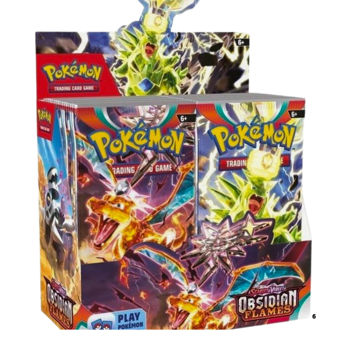 מארז קלפי פוקימון – Obsidian Flames | Scarlet & Violet Booster Box
מחיר: 850 ש”ח
כולל 36 חפיסות בוסטר מקוריות | Pokémon TCG