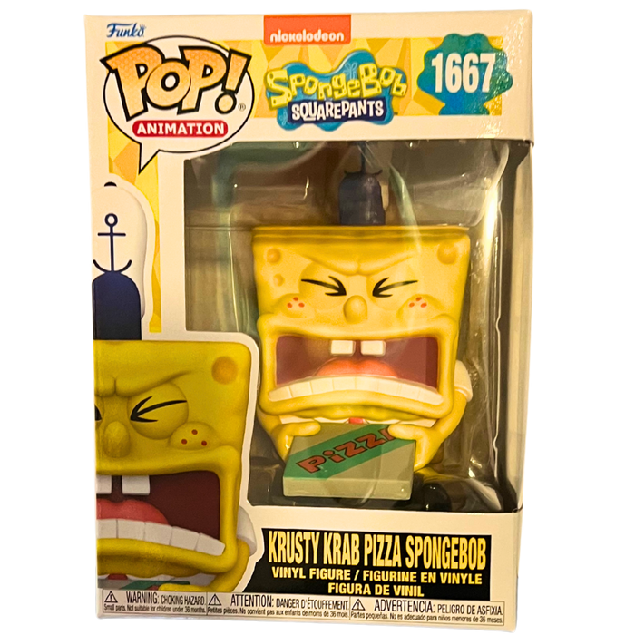 Krusty Krab Pizza SpongeBob Funko Pop 1667 | בובת פאנקו ספונג’בוב עם פיצה