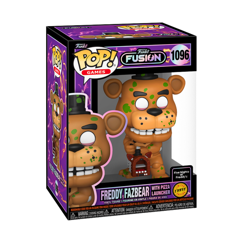 פאנקו פופ - Funko POP! Games Funko Fusion Freddy Fazbear Chase #1096 – גרסת זומבי נדירה עם Pizza Launcher | הזמנה מוקדמת אנימה מרקט https://anime-market.co.il