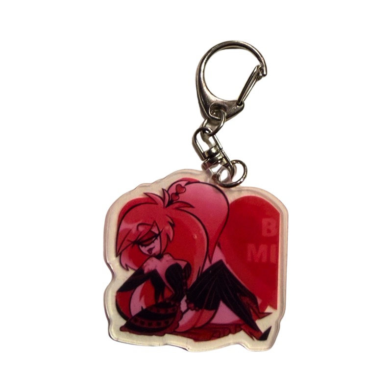 מחזיקי מפתחות - Cherri Bomb – מחזיק מפתחות אקריל בצורת לב | Hazbin Hotel Cherri Bomb אנימה מרקט https://anime-market.co.il