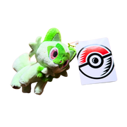 בובת פרווה - בובת קטיפה מחזיק מפתחות – ספריגטיטו (Sprigatito) | Pokémon Center אנימה מרקט https://anime-market.co.il