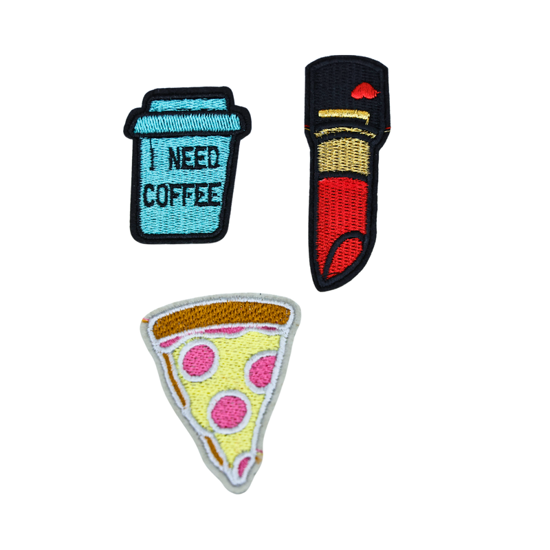 - קפה שפתון ופיצה - סט פאצים אנימה מרקט https://anime-market.co.il