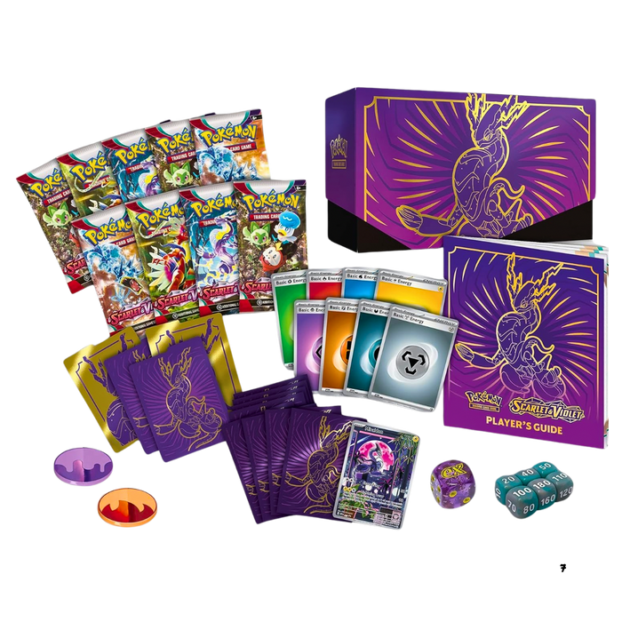 קלפי פוקימון Scarlet & Violet Miraidon Elite Trainer Box – מארז מקורי עם 9 בוסטרים, פרומו ושרוולים – Pokemon TCG מקורי