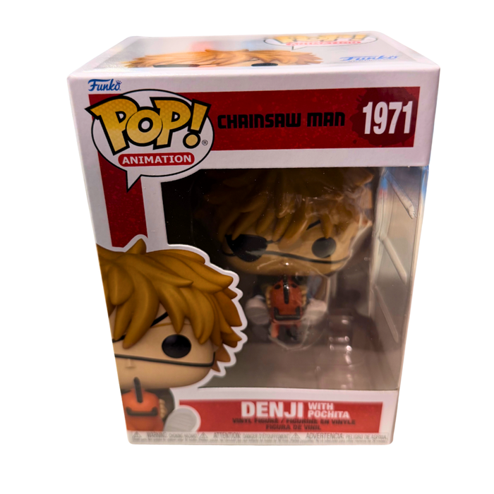 ⚔️ Funko Pop! Animation Chainsaw Man #1971 – Denji with Pochita