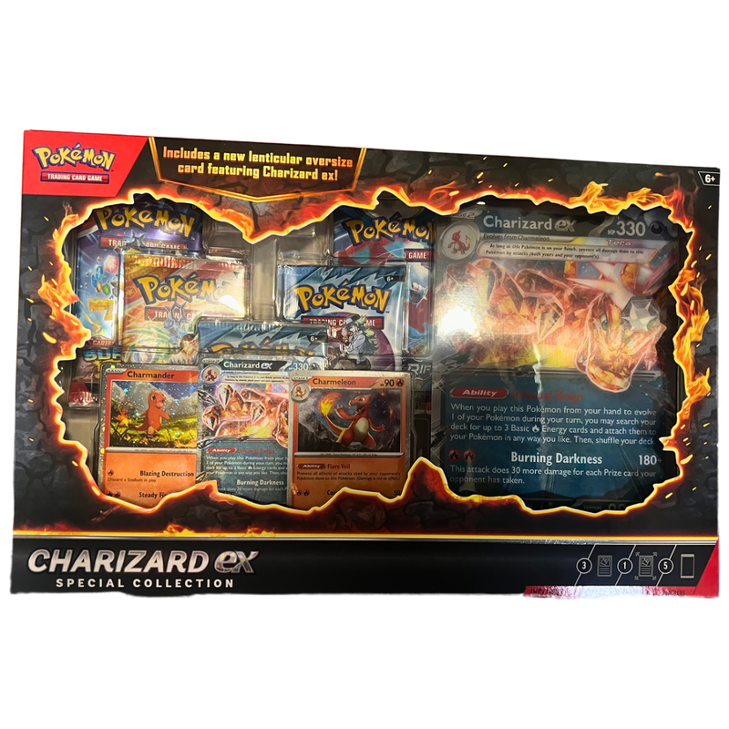 קלפי פוקימון - Charizard ex Special Collection – מארז בלעדי עם קלף Lenticular ענק | קופסה פגומה ב־299 ₪ בלבד אנימה מרקט https://anime-market.co.il