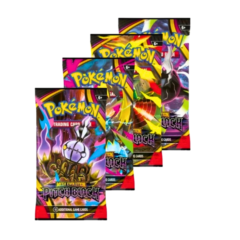קלפי פוקימון – מארז 4 חבילות Pokemon TCG ME05: Pitch Black Art Set
