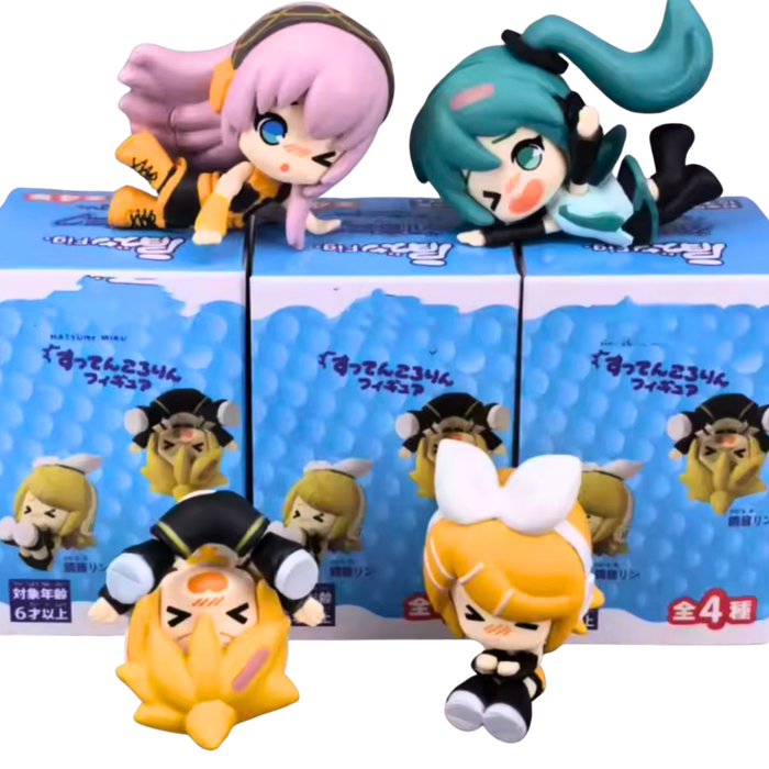 מארז הפתעה גדול – 4 דמויות אנימה Vocaloid | Hatsune Miku Rin Len Luka | Blind Box Collectible Set