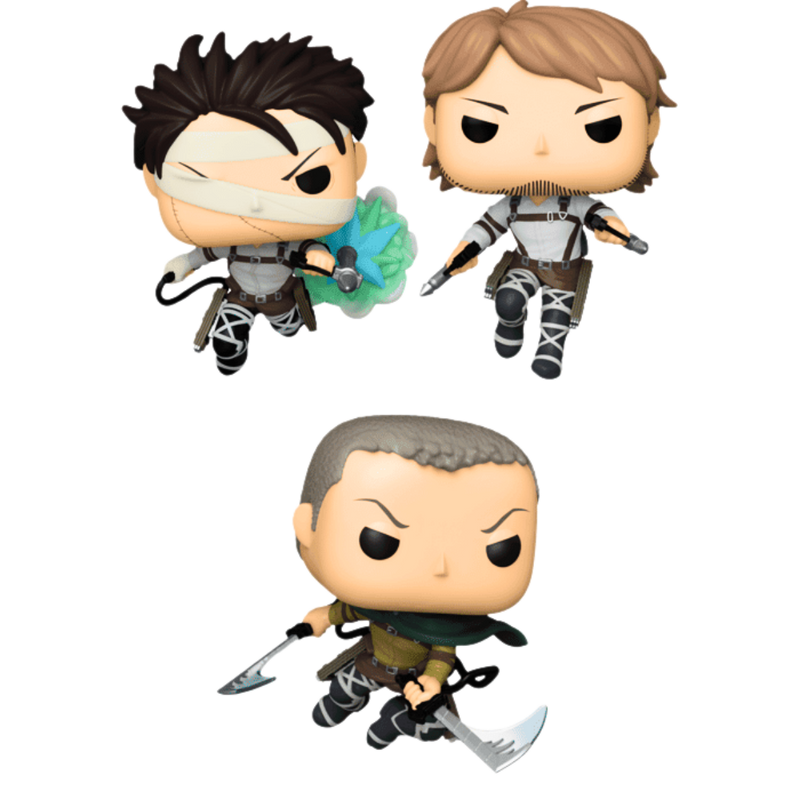פאנקו פופ - סט Funko Pop! מתקפת הטיטאנים – ליווי, ז’אן וקוני | 3 דמויות אספנות במחיר מוזל פאנקו פופ https://anime-market.co.il