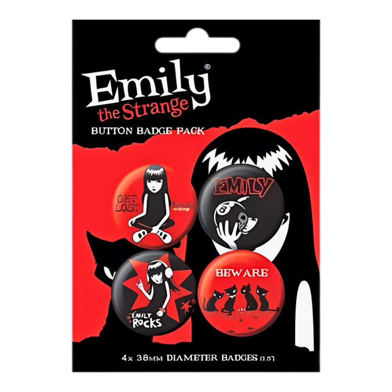 מארז סיכות מקוריות אמילי המוזרה (Emily the Strange) מבית אנימה מרקט רק ב - https://anime-market.co.il