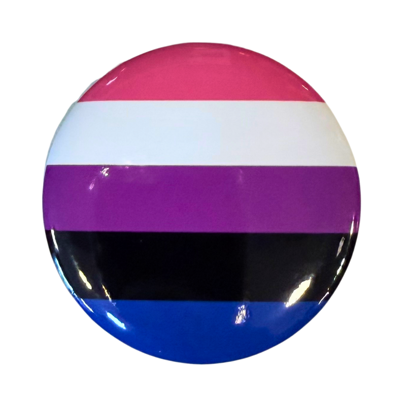 דגל הג’נדרפלואיד (Genderfluid Pride Flag) – סיכת 58 מ״מ מבית אנימה מרקט רק ב - https://anime-market.co.il