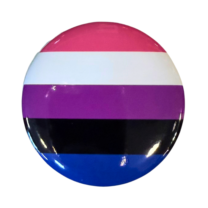 דגל הג’נדרפלואיד (Genderfluid Pride Flag) – סיכת 58 מ״מ