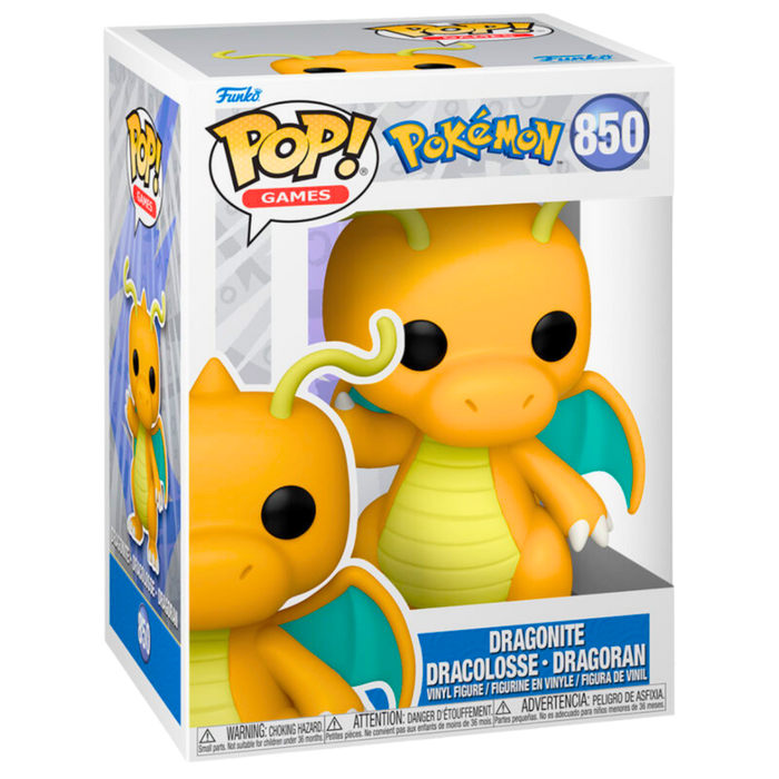 בובת Funko Pop Pokémon Dragonite #850 – דרגונייט המקורי לאספנים