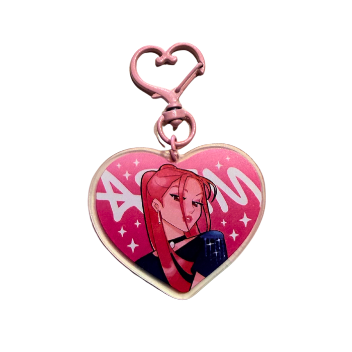 מחזיק מפתחות לב מירה – ציידות השדים של הקייפופ | K-Pop Demon Hunters