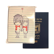 ילד וילדה - כיסוי לדרכון מבית אנימה מרקט רק ב - https://anime-market.co.il