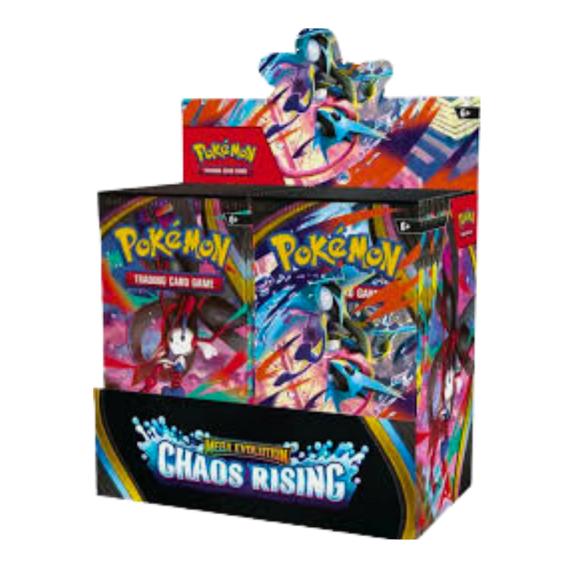 Pokémon TCG Mega Evolution Chaos Rising Booster Box 36 חבילות באנגלית