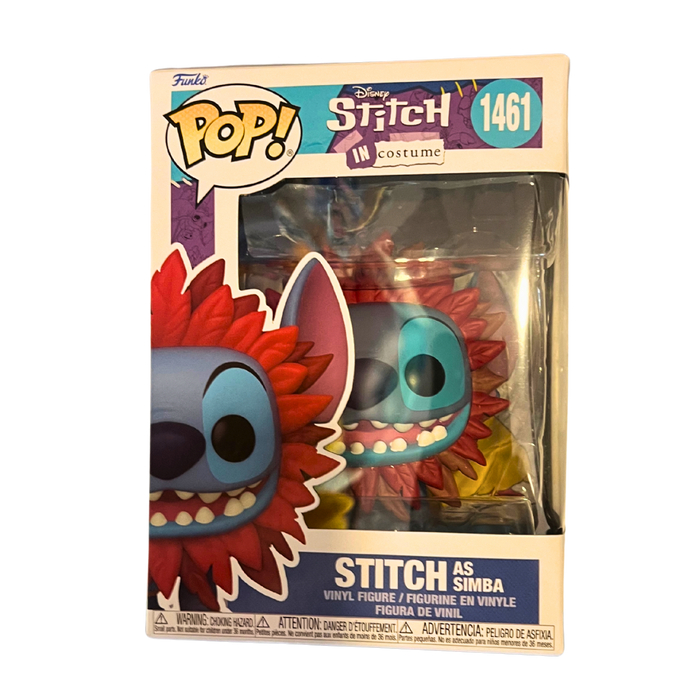 Stitch as Simba Funko Pop 1461 | דמות פאנקו סטיץ’ מחופש לסימבה