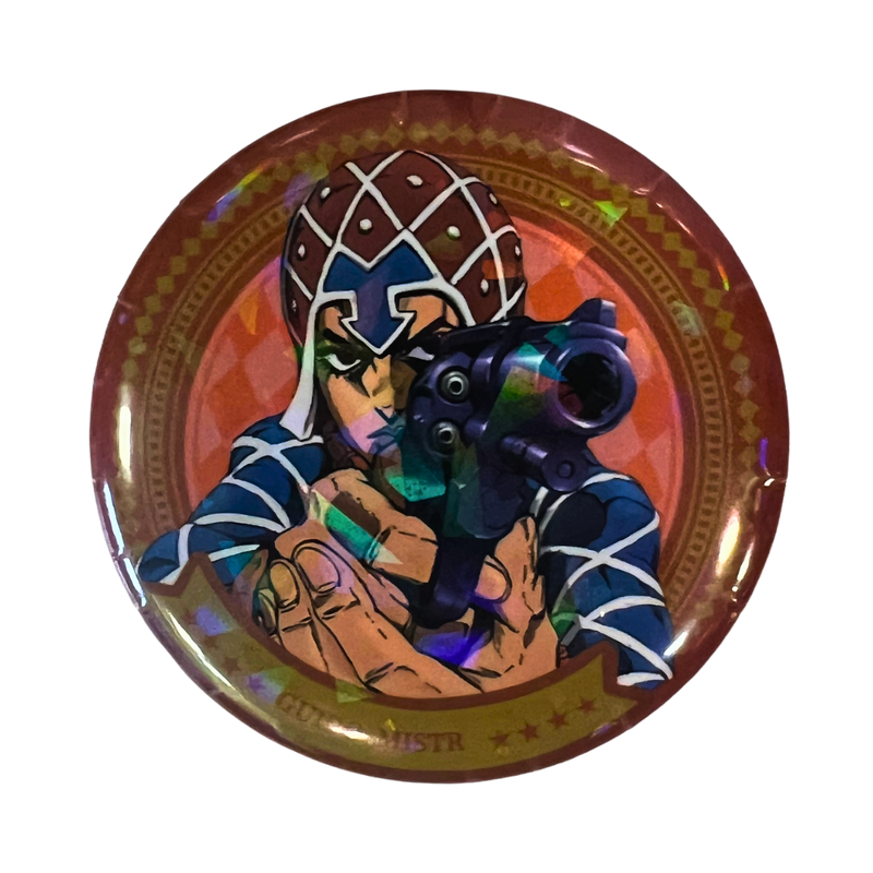 🔫 סיכת גוידו מיסטה – JoJo’s Bizarre Adventure – בקוטר 58 מ”מ מבית אנימה מרקט רק ב - https://anime-market.co.il