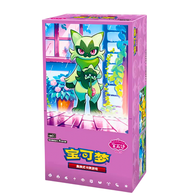 Pokémon TCG Gem Pack Vol. 5 CBB5C Chinese Booster Box עם Floragato