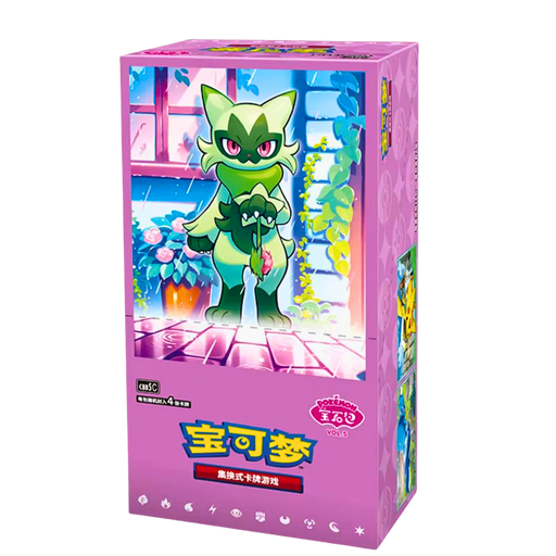 Pokémon TCG Gem Pack Vol. 5 CBB5C Chinese Booster Box עם Floragato