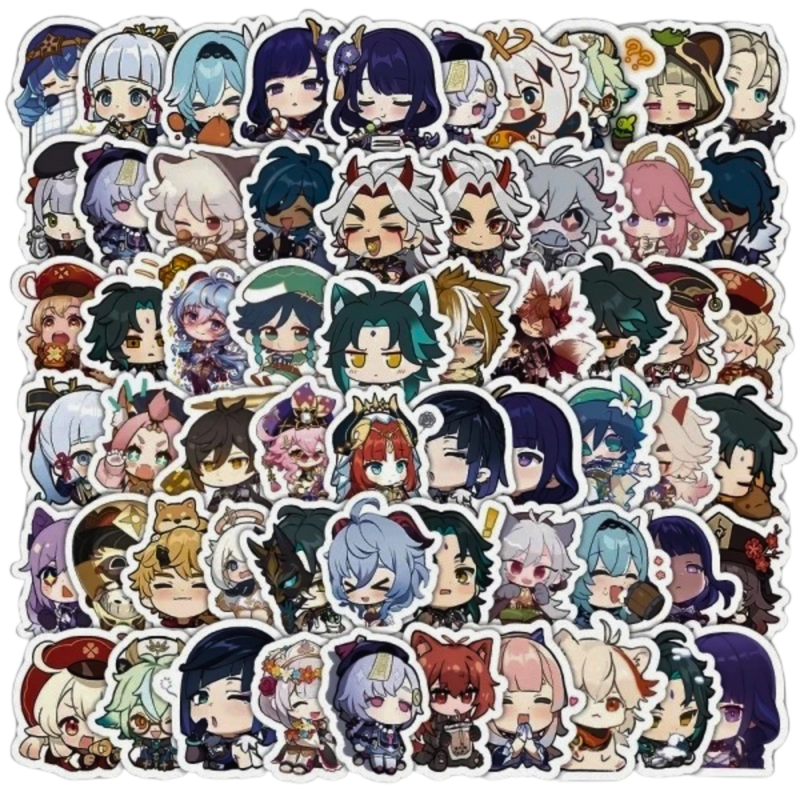 מדבקות - גנשין אימפקט - מארז מדבקות אנימה מרקט https://anime-market.co.il