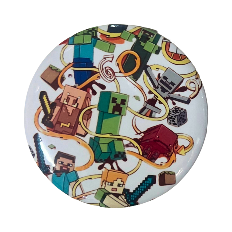 סיכות - סט סיכות מיינקראפט – כל הדמויות יחד (58 מ”מ) העיצוב השני אנימה מרקט https://anime-market.co.il