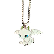 🐉 שרשרת לייט פיורי – הדרקונית הלבנה | Light Fury Necklace מבית אנימה מרקט רק ב - https://anime-market.co.il