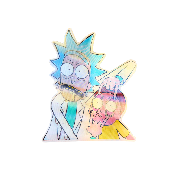 מדבקת עדשה תלת־ממדית Rick and Morty – מהדורת אספנים