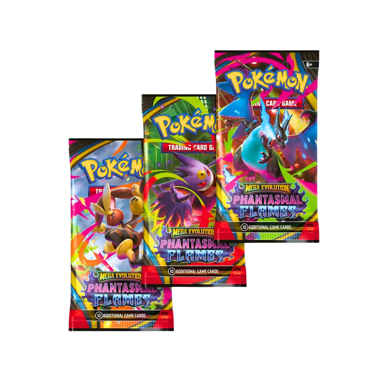 Pokémon TCG Mega Evolution: Phantasmal Flames – 3 Booster Packs & Sneasel Promo Card | בלעדי לאתר מבית אנימה מרקט רק ב - https://anime-market.co.il
