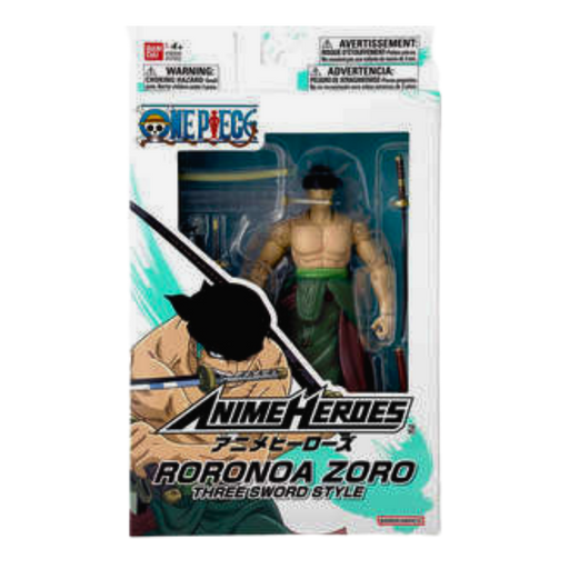 One Piece Roronoa Zoro Three Sword Style – Anime Heroes | Bandai 17 ס״מ מבית אנימה מרקט רק ב - https://anime-market.co.il